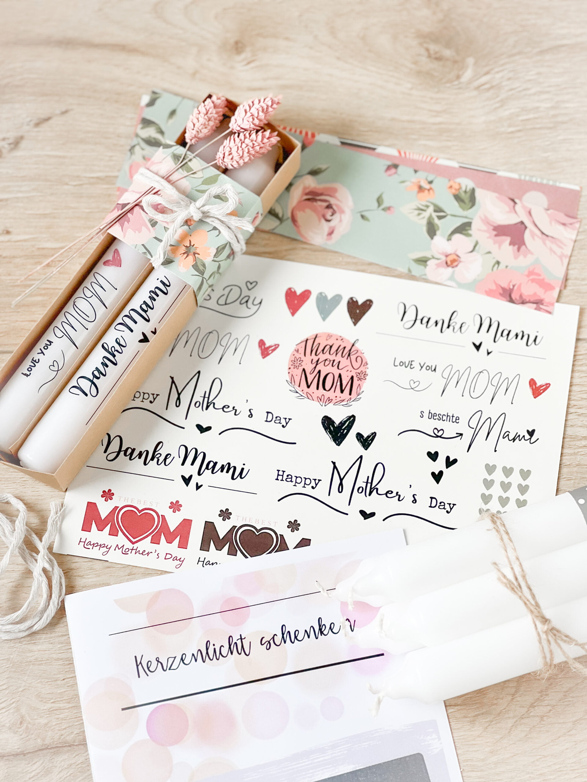 DIY Muttertags Kerzen Set – Bild 2