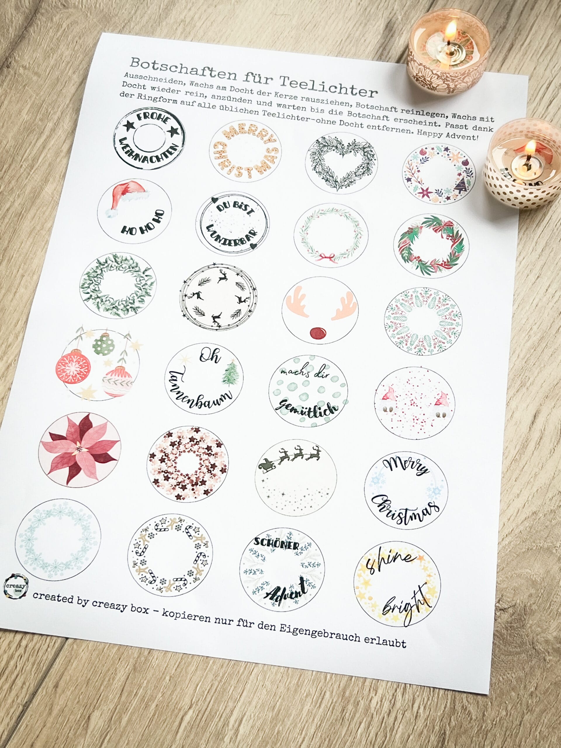 Teelichter-Botschaften - download