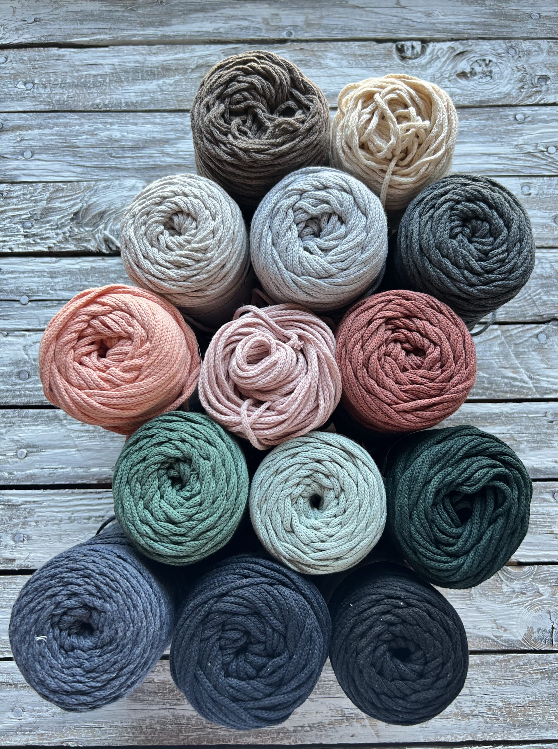 Makramee Garn am Meter - 2mm geflochten – Bild 2