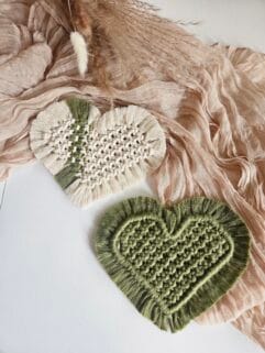 Herzuntersetzer DIY mit exklusivem Giza Garn