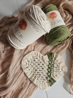 Herzuntersetzer DIY mit exklusivem Giza Garn