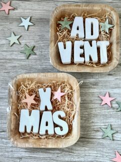 Geschenkset Weihnachtszeit - Buchstaben