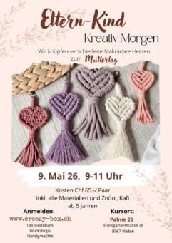 Eltern-Kind Kurs: Muttertagsknüpfen - 9. Mai 2026